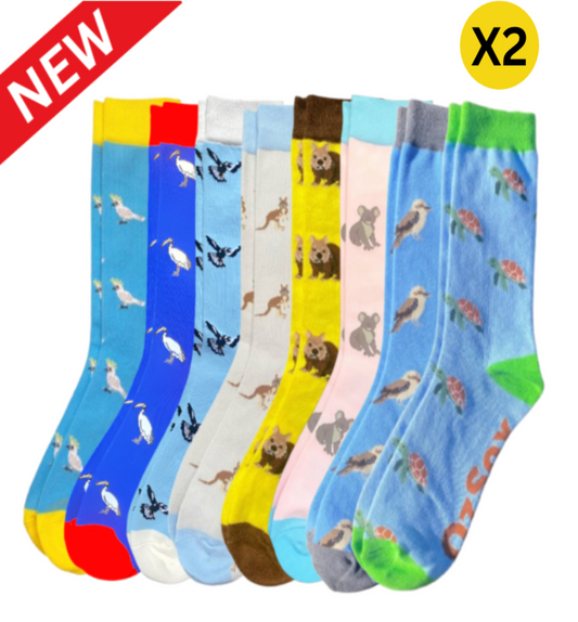 Legendary Aussie Animals Sock 16 Pack